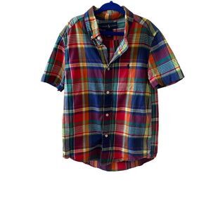 Polo Ralph Lauren Short-Sleeve Plaid Stretch Poplin Shirt